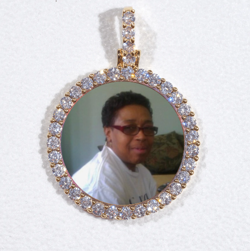 3D CIRCLE CUSTOM PICTURE PENDANT SMALL SIZE