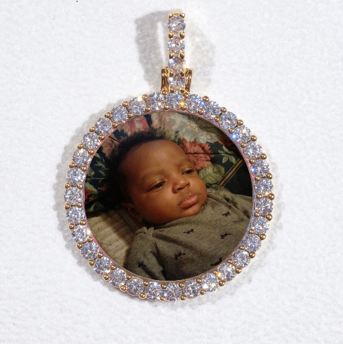 3D CIRCLE CUSTOM PICTURE PENDANT SMALL SIZE