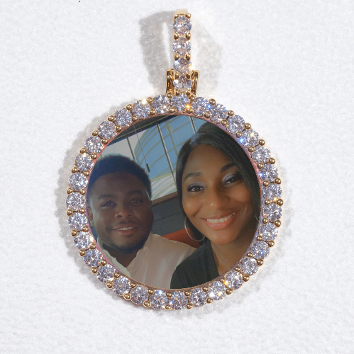 3D CIRCLE CUSTOM PICTURE PENDANT SMALL SIZE