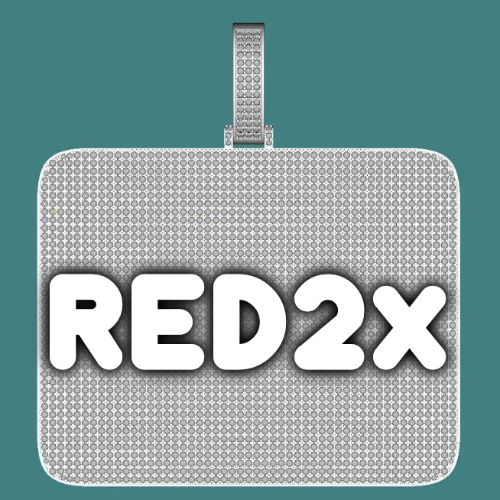 CUSTOM LETTER NECKLACE 3D BIG SQUARE
