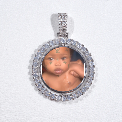 3D Spinning 2-Faced Custom Picture Pendant