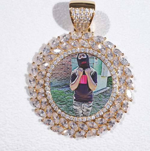 Large 3D Wheat Ear Custom Picture Pendant