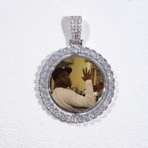 3D Spinning 2-Faced Custom Picture Pendant