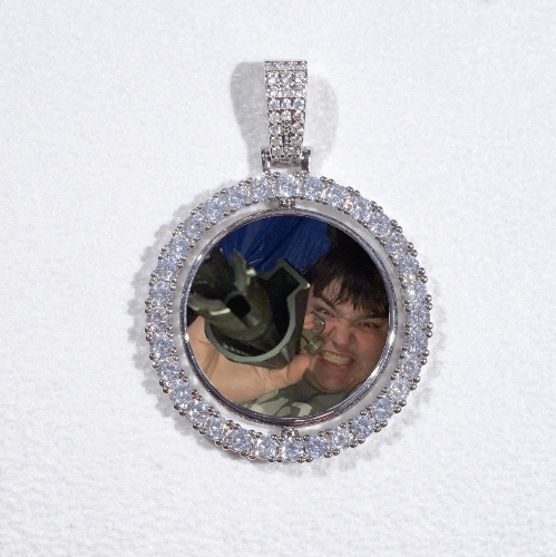 3D Spinning 2-Faced Custom Picture Pendant