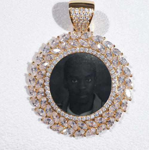 Large 3D Wheat Ear Custom Picture Pendant