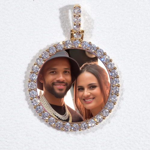 3D CIRCLE CUSTOM PICTURE PENDANT SMALL SIZE
