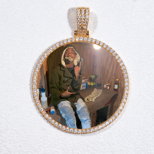 MEDIUM 3D CIRCLE CUSTOM PICTURE PENDANT