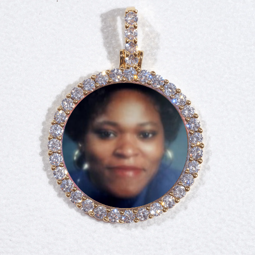 3D CIRCLE CUSTOM PICTURE PENDANT SMALL SIZE