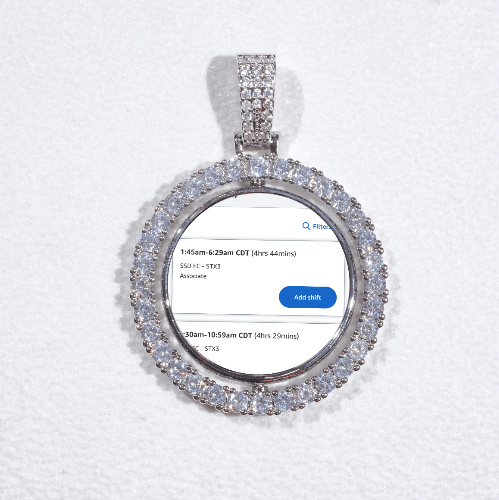 3D Spinning 2-Faced Custom Picture Pendant