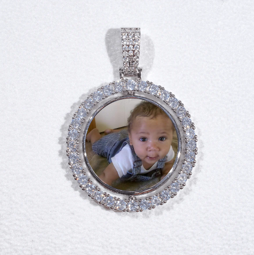 3D Spinning 2-Faced Custom Picture Pendant