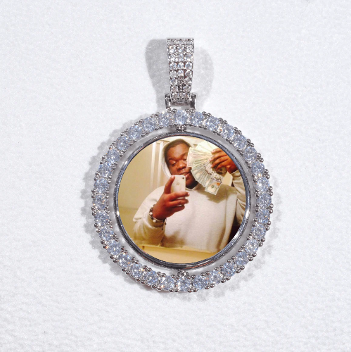 3D Spinning 2-Faced Custom Picture Pendant