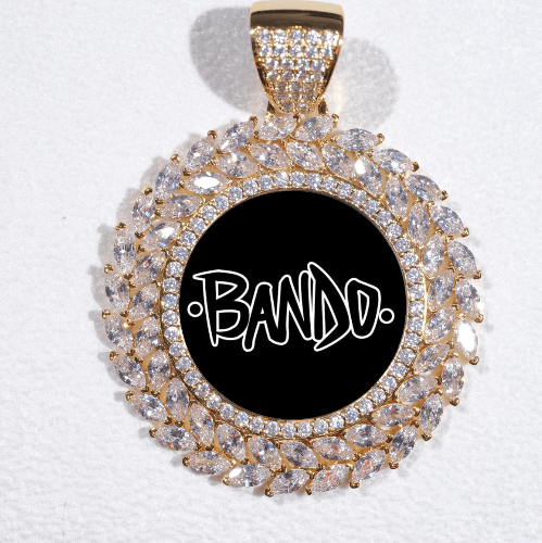 Large 3D Wheat Ear Custom Picture Pendant