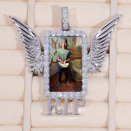 RIP WING 3D CUSTOM PICTURE PENDANT