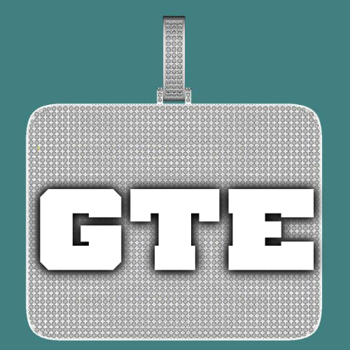 CUSTOM LETTER NECKLACE 3D BIG SQUARE