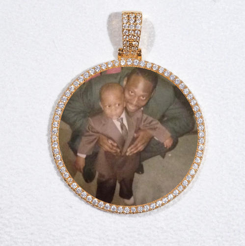 MEDIUM 3D CIRCLE CUSTOM PICTURE PENDANT