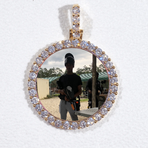 3D CIRCLE CUSTOM PICTURE PENDANT SMALL SIZE