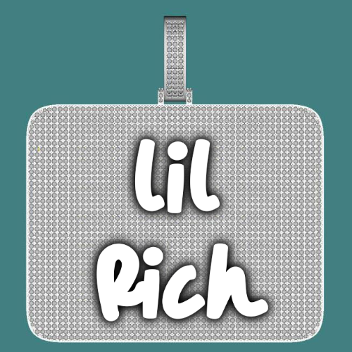 CUSTOM LETTER NECKLACE 3D BIG SQUARE