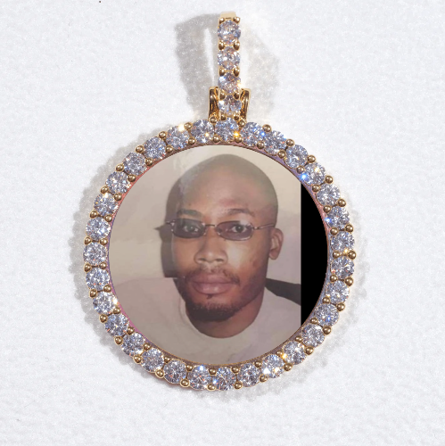 3D CIRCLE CUSTOM PICTURE PENDANT SMALL SIZE