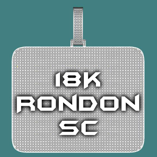 CUSTOM LETTER NECKLACE 3D BIG SQUARE