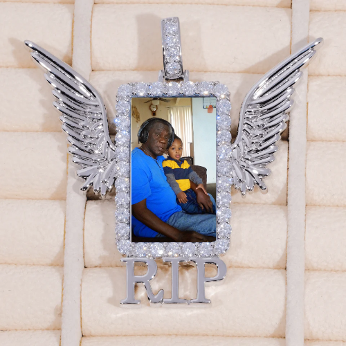 RIP WING 3D CUSTOM PICTURE PENDANT