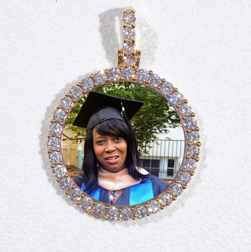 3D CIRCLE CUSTOM PICTURE PENDANT SMALL SIZE
