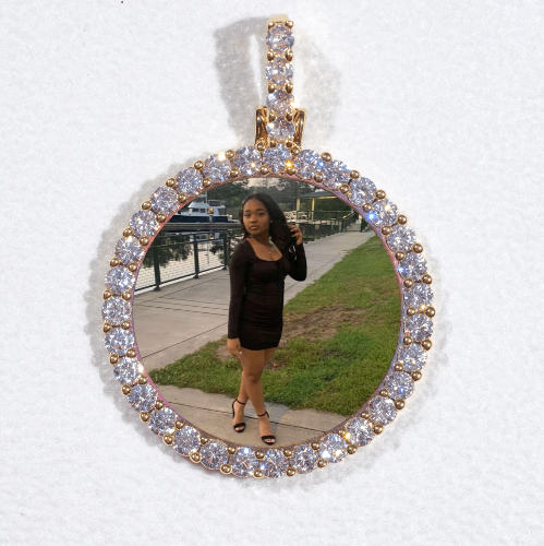 3D CIRCLE CUSTOM PICTURE PENDANT SMALL SIZE