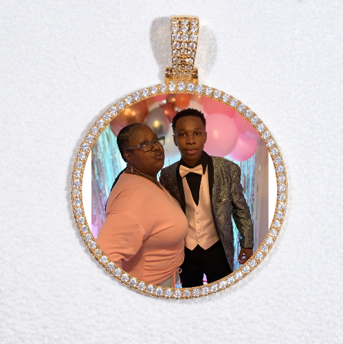 MEDIUM 3D CIRCLE CUSTOM PICTURE PENDANT
