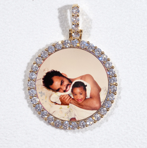 3D CIRCLE CUSTOM PICTURE PENDANT SMALL SIZE