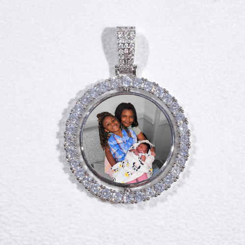 3D Spinning 2-Faced Custom Picture Pendant