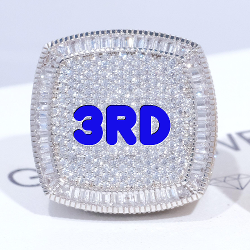 CUSTOM LETTER 3D ICED RING