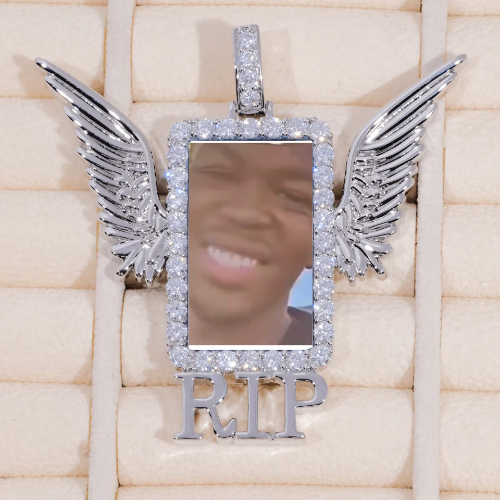 RIP WING 3D CUSTOM PICTURE PENDANT