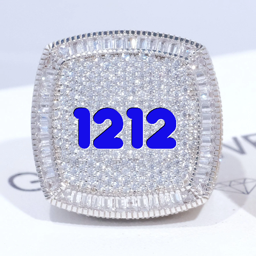 CUSTOM LETTER 3D ICED RING