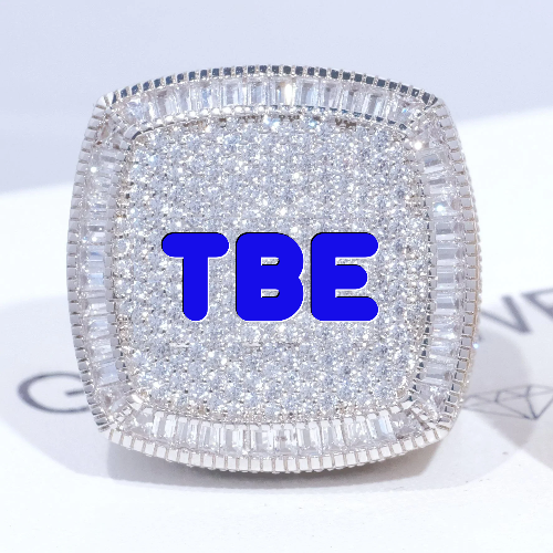 CUSTOM LETTER 3D ICED RING
