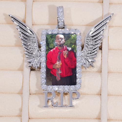 RIP WING 3D CUSTOM PICTURE PENDANT