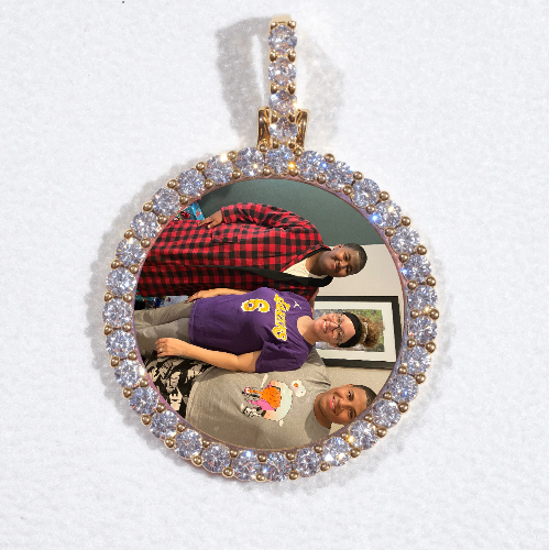 3D CIRCLE CUSTOM PICTURE PENDANT SMALL SIZE