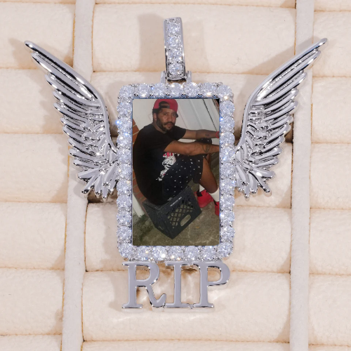 RIP WING 3D CUSTOM PICTURE PENDANT