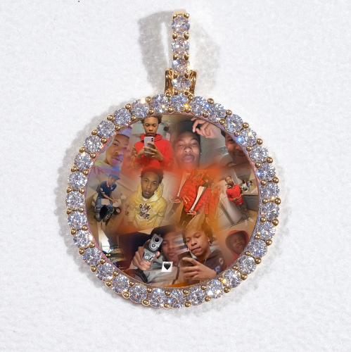 3D CIRCLE CUSTOM PICTURE PENDANT SMALL SIZE