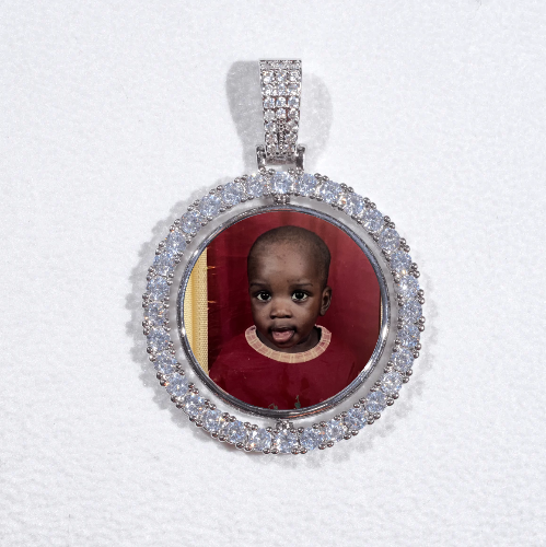 3D Spinning 2-Faced Custom Picture Pendant