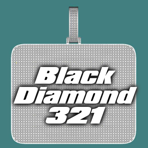 CUSTOM LETTER NECKLACE 3D BIG SQUARE