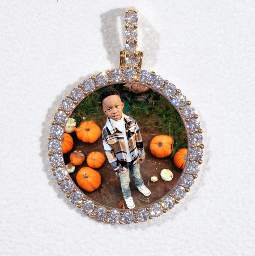 3D CIRCLE CUSTOM PICTURE PENDANT SMALL SIZE