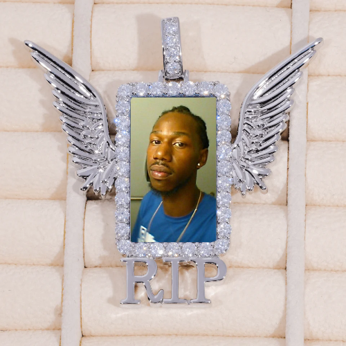 RIP WING 3D CUSTOM PICTURE PENDANT