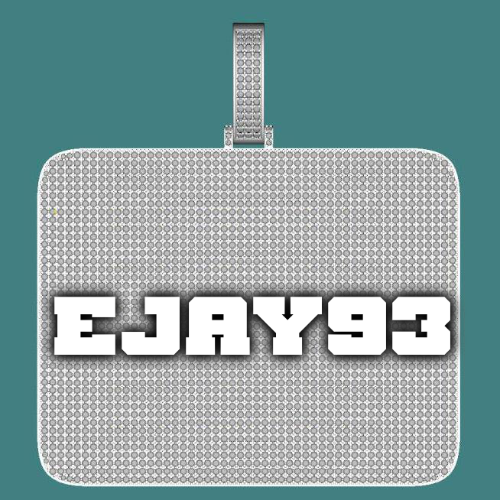 CUSTOM LETTER NECKLACE 3D BIG SQUARE