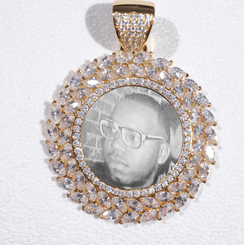 Large 3D Wheat Ear Custom Picture Pendant