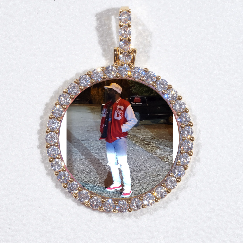 3D CIRCLE CUSTOM PICTURE PENDANT SMALL SIZE