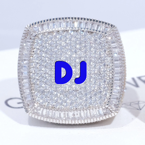 CUSTOM LETTER 3D ICED RING