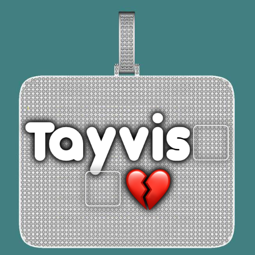 CUSTOM LETTER NECKLACE 3D BIG SQUARE
