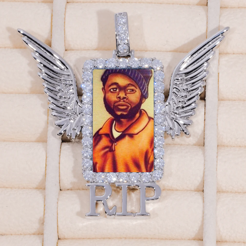 RIP WING 3D CUSTOM PICTURE PENDANT