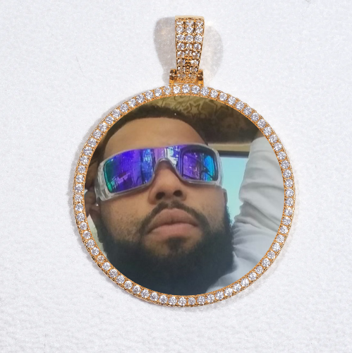MEDIUM 3D CIRCLE CUSTOM PICTURE PENDANT