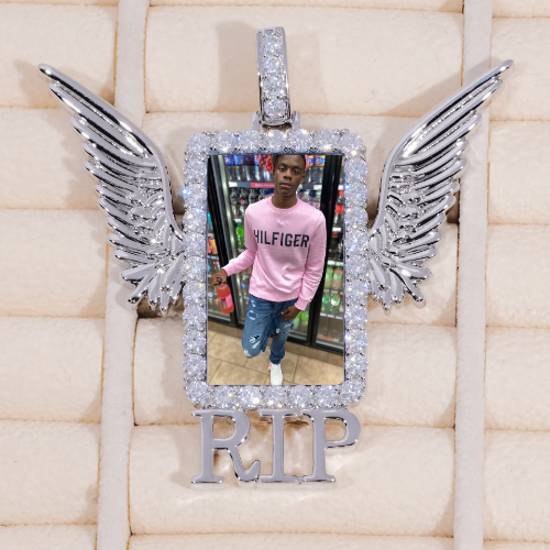 RIP WING 3D CUSTOM PICTURE PENDANT