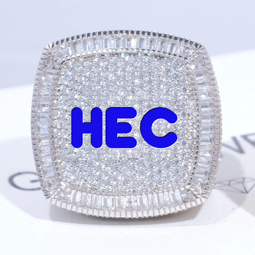 CUSTOM LETTER 3D ICED RING